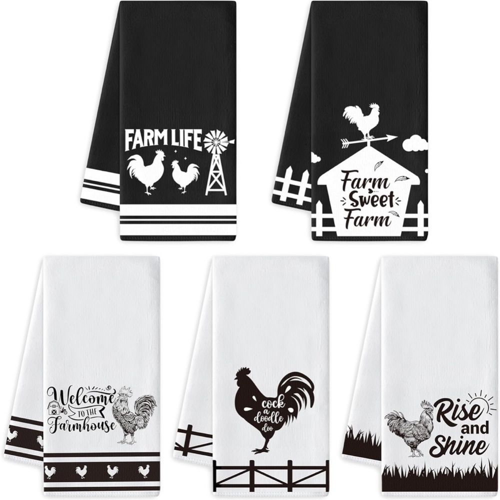 Farmhouse Kitchen Towels Set